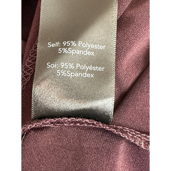 KOBI Aubergine/Black Miley Long Sleeve Blouse size Small - Picture 6 of 15